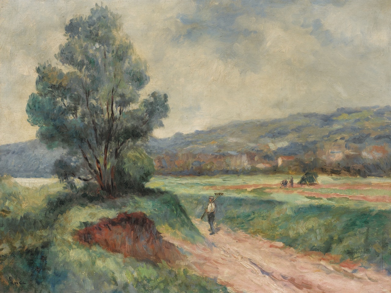 PAYSAGE AUX ENVIRONS DE ROLLEBOISE by Maximilien Luce