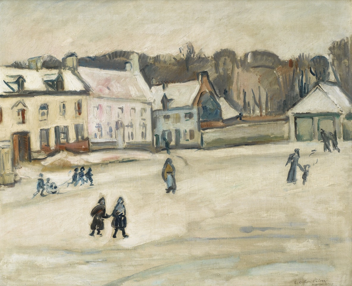 PAYSAGE DE NEIGE À TERVURREN by Othon Friesz