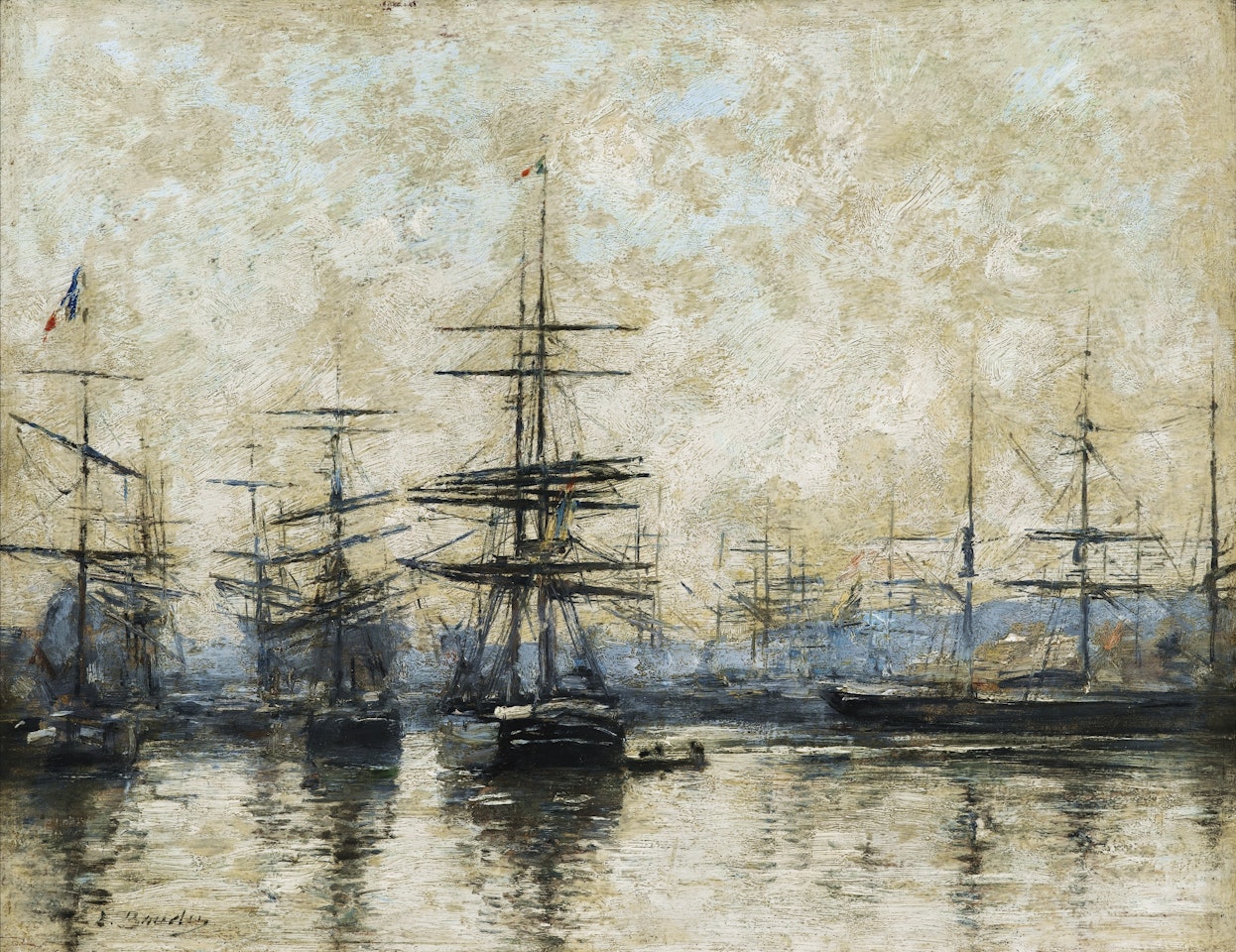 LE HAVRE. L'AVANT-PORT by Eugène Boudin