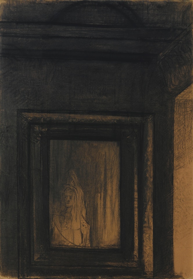 LE MIROIR HANTÉ by Odilon Redon