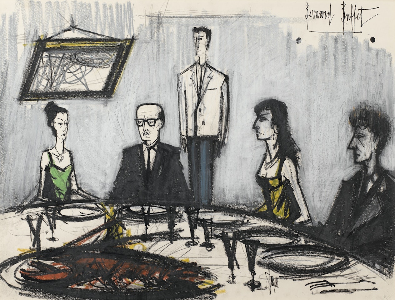 DÎNER MONDAIN by Bernard Buffet