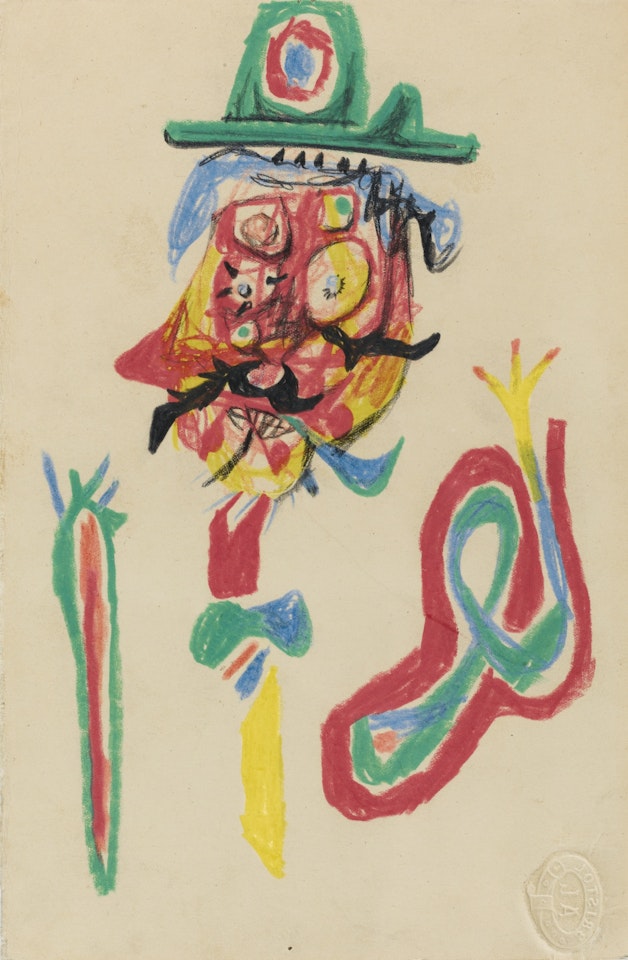 MAN WITH GREEN HEAD by Roberto Matta