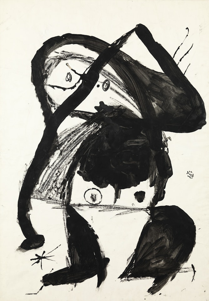 PROJET PRÉPARATOIRE POUR LA LITHOGRAPHIE EL GORAFRE by Joan Miró