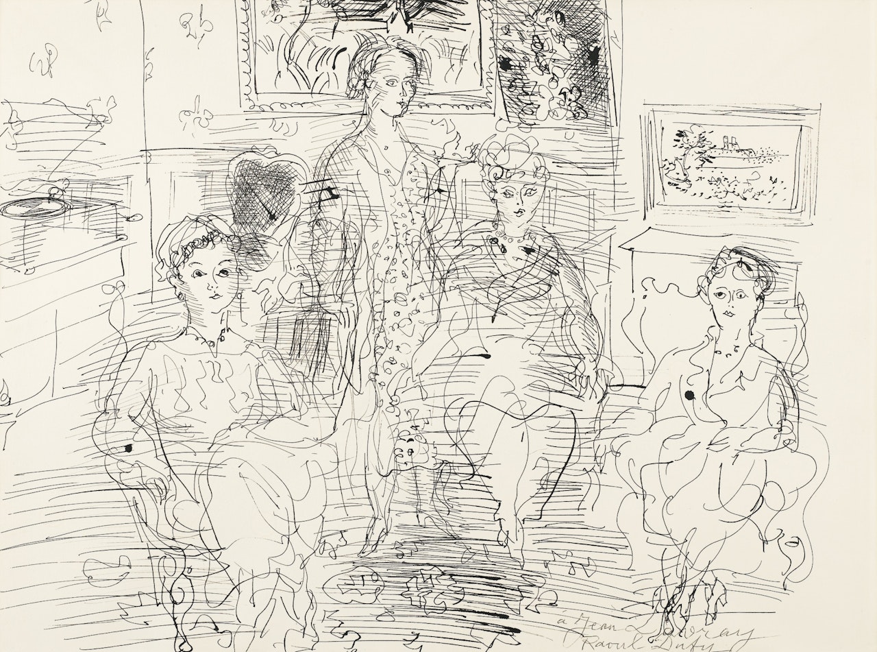 QUATRE FEMMES AU SALON by Raoul Dufy