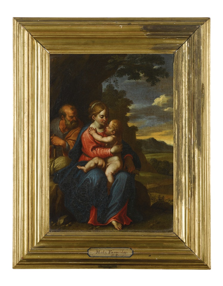 THE REST ON THE FLIGHT TO EGYPT by Roman School