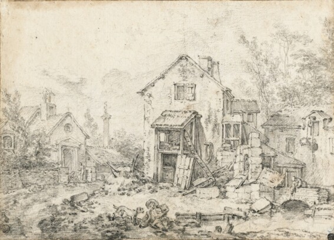PAYSAGE À LA FERME by Francois Boucher