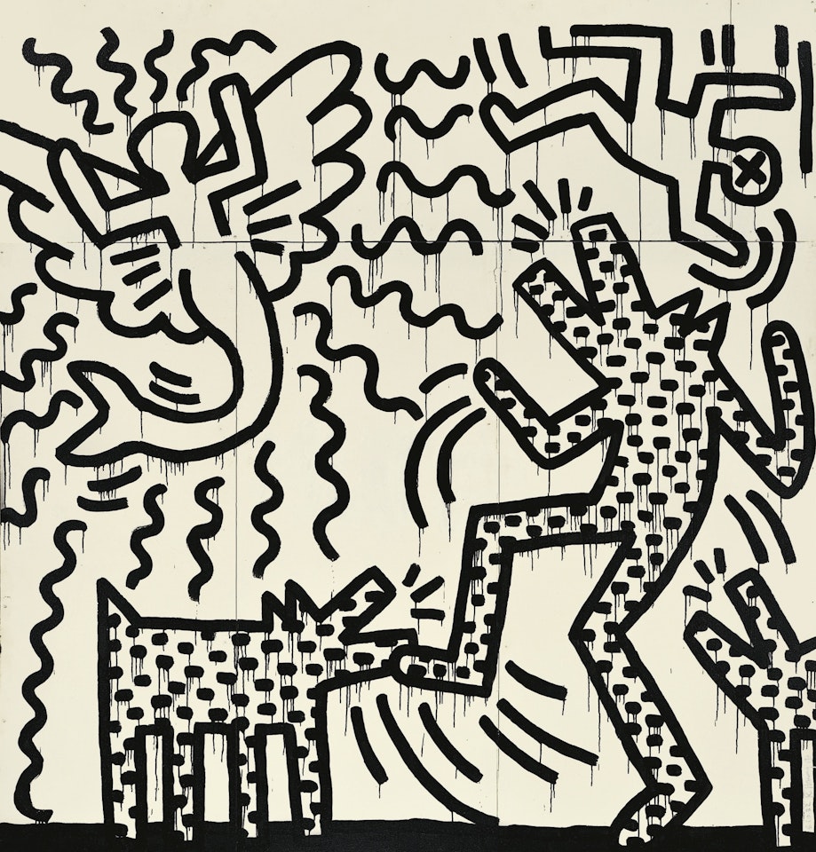 UNTITLED (DIPTYCH) by Keith Haring