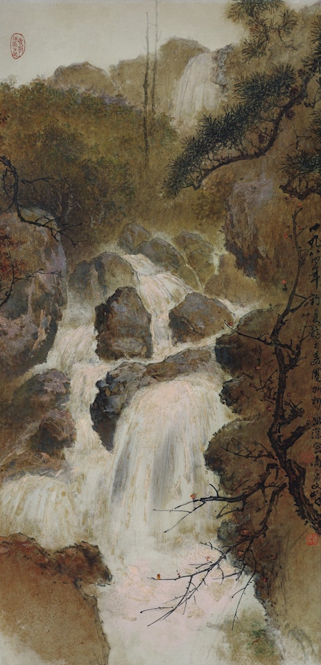 WATERFALL IN CALIFORNIA by Lee Man Fong