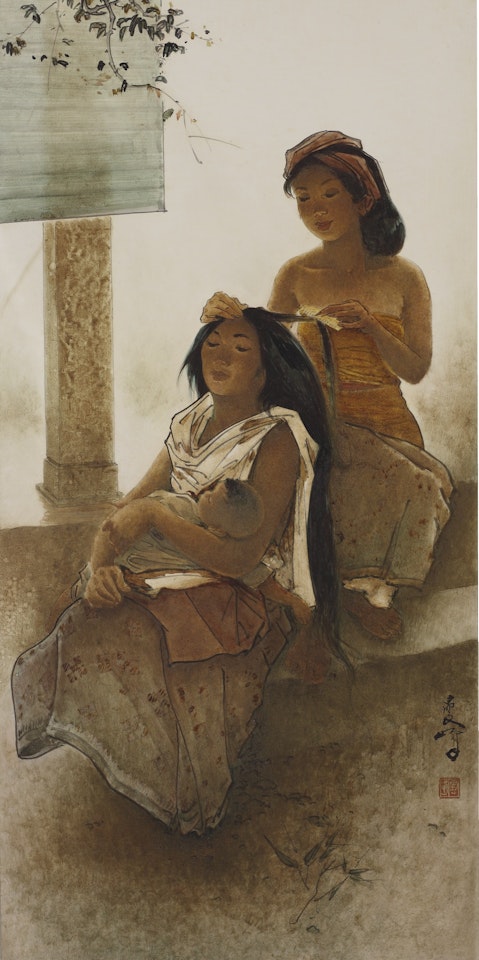 COMBING HAIR  by Lee Man Fong