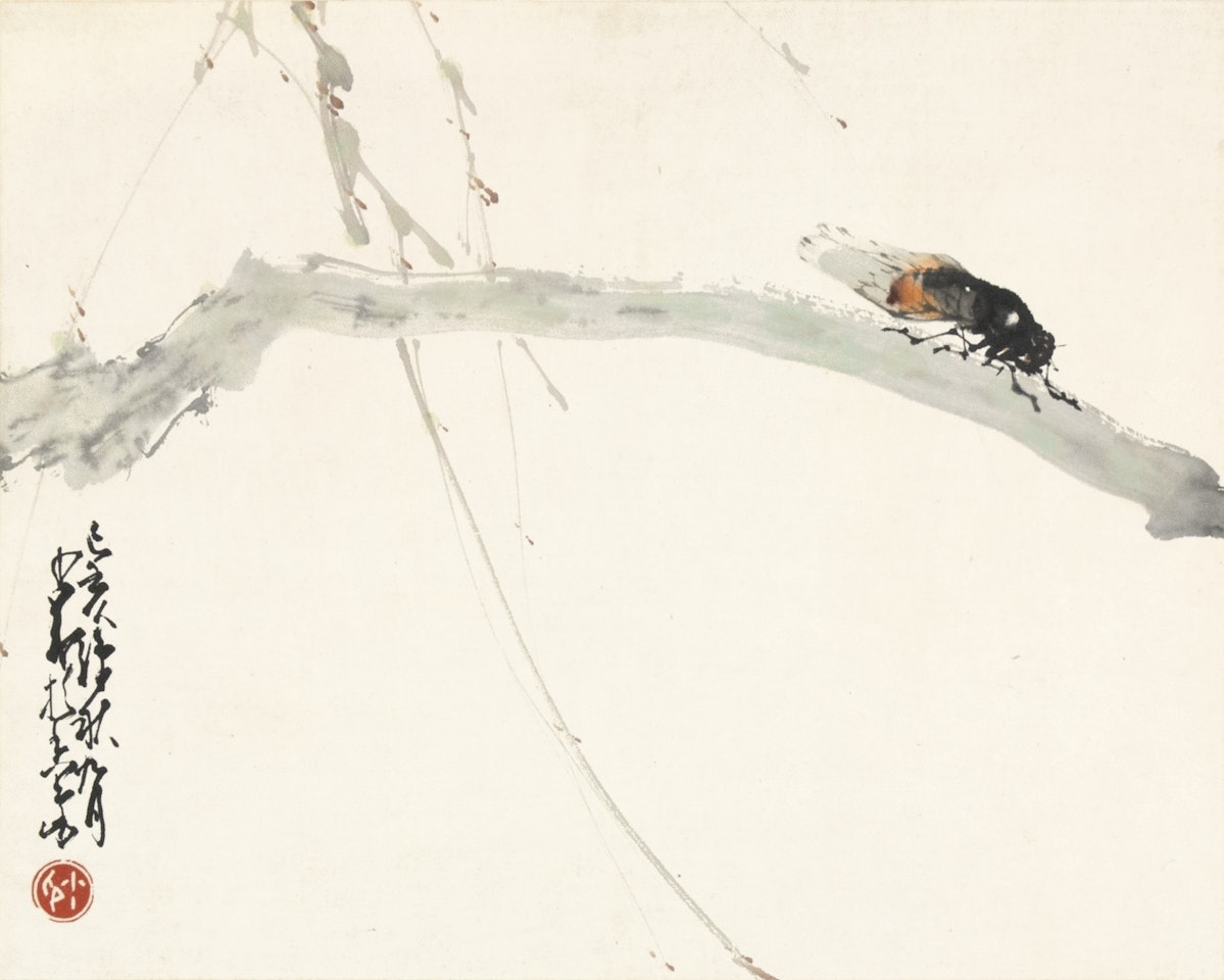 CICADA ON WILLOW BRANCH by Zhao Shao'ang