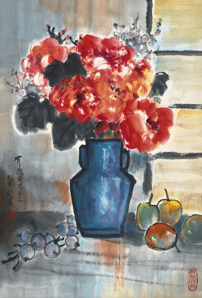 A VASE OF FLOWERS by Guan Liang