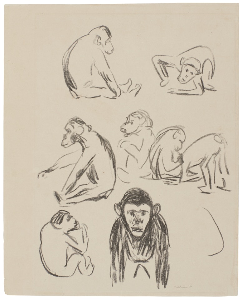 APES I (WOLL 332; SCHIEFLER 302) by Edvard Munch
