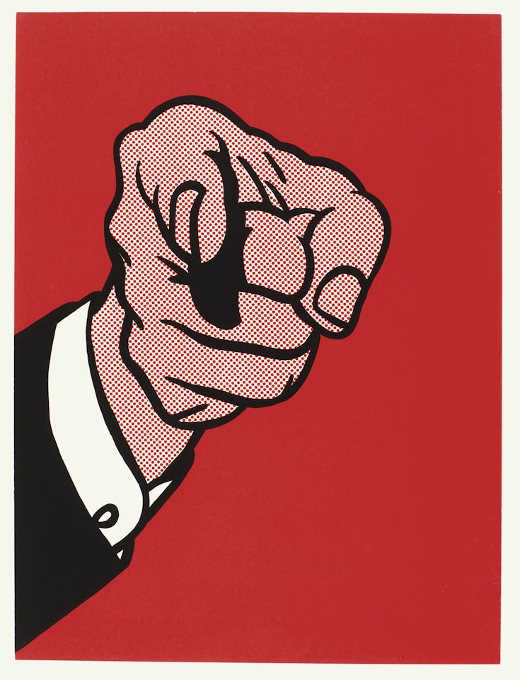 FINGER POINTING (C. 126) by Roy Lichtenstein