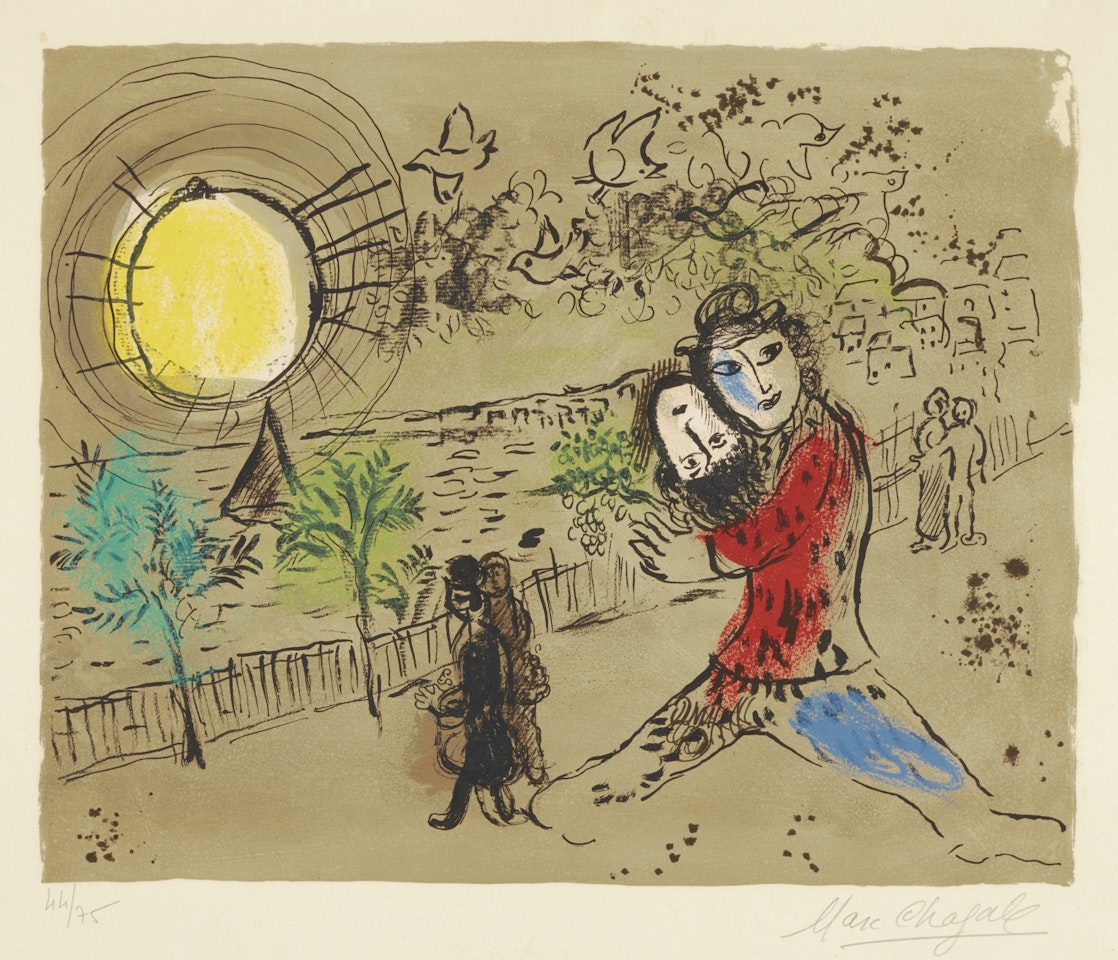 LE SOLEIL JAUNE (M. 556)  by Marc Chagall