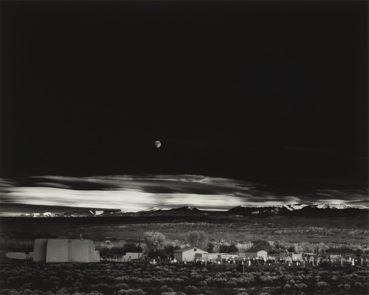 MOONRISE, HERNANDEZ, NEW MEXICO' by Ansel Adams