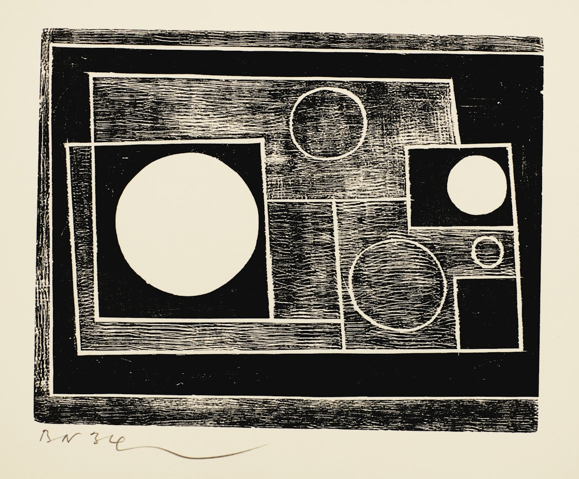 5 CIRCLES (L. 8) by Ben Nicholson, O.M.
