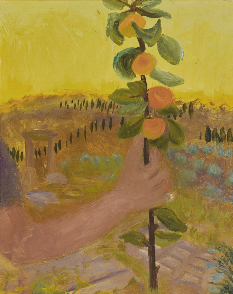 HOLDING ORANGES by Winifred Nicholson