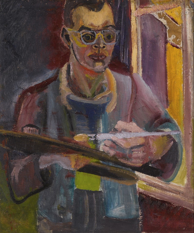 SELF-PORTRAIT WHEN 21 YEARS, TEDDINGTON by John Bratby