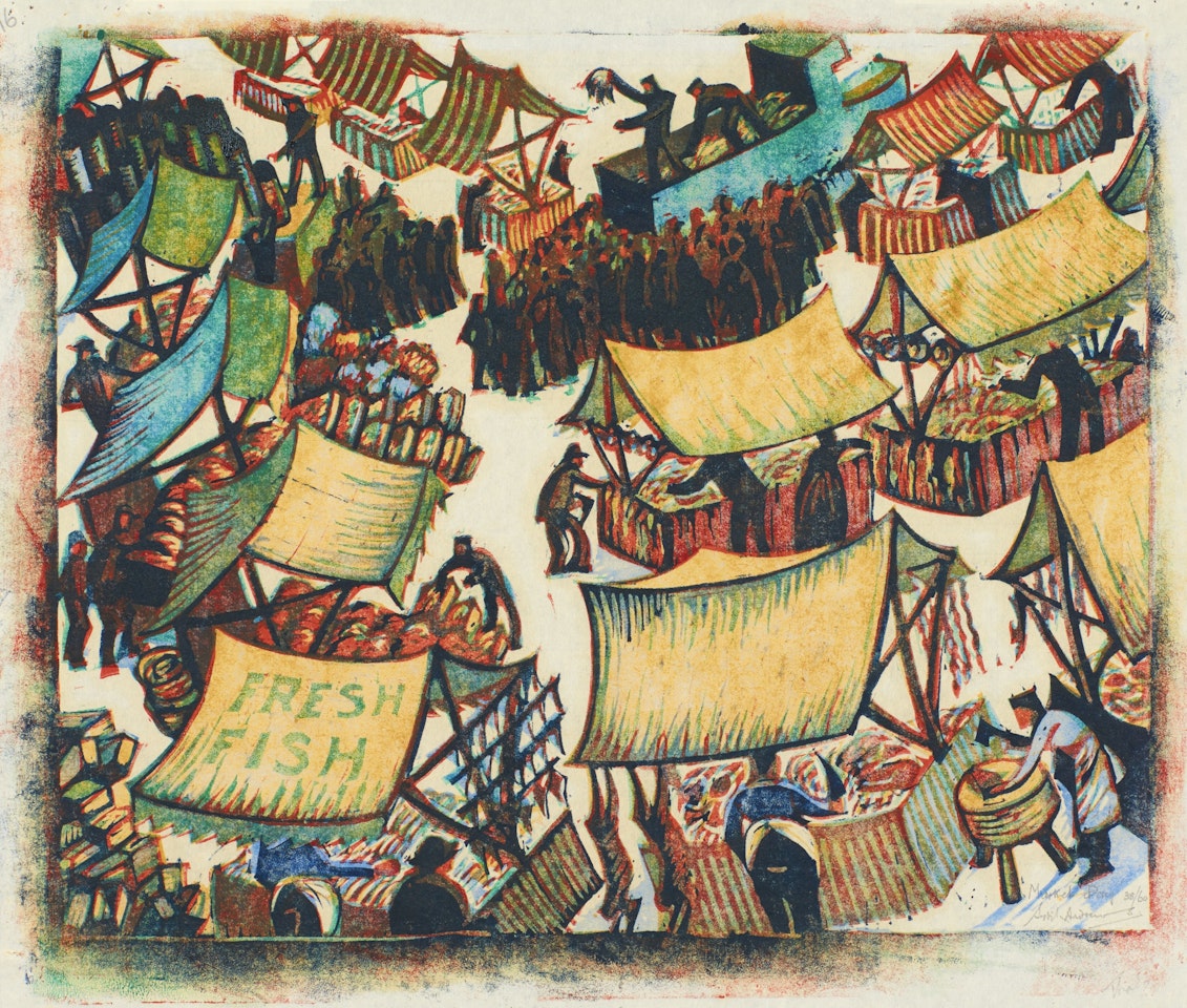MARKET DAY (C. SA 38) by Sybil Andrews