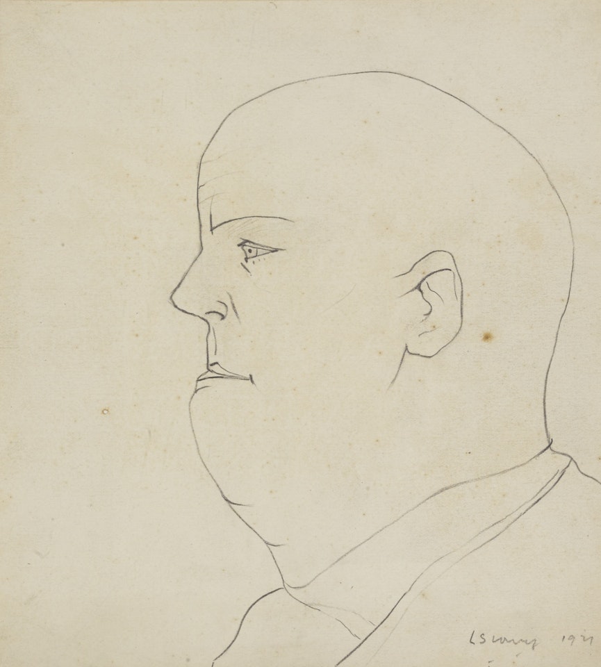 PORTRAIT OF A MAN by Laurence Stephen Lowry