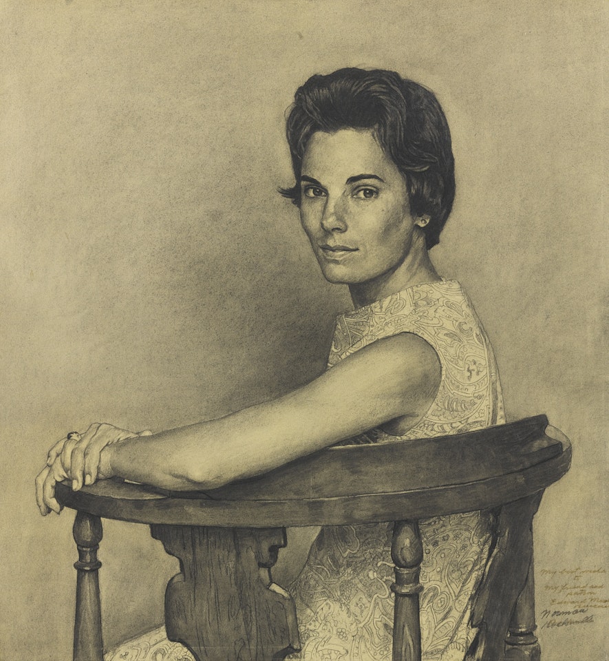STUDY FOR PORTRAIT OF PATRICIA MERNONE by Norman Rockwell