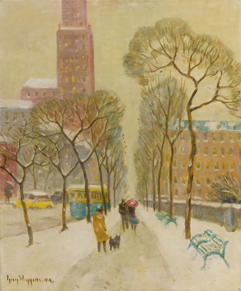 A WALK ALONG 5TH AVE by Guy Carleton Wiggins