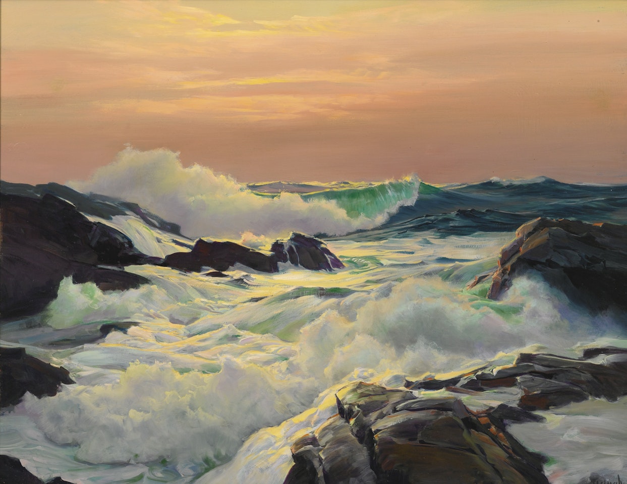 BRIGHT FOAM by Frederick Judd Waugh