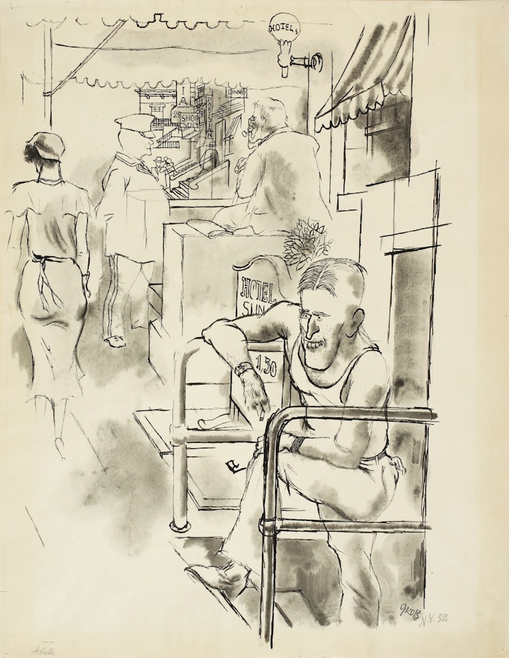 NEW YORK STREET by George Grosz