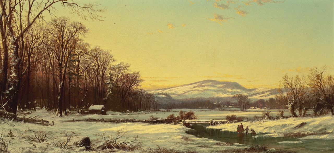 WINTER'S GLOW by Alfred Thompson Bricher