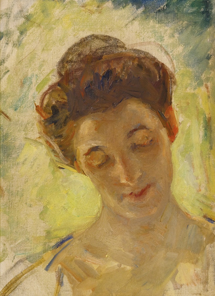 STUDY OF MOTHER JEANNE'S HEAD, LOOKING DOWN by Mary Cassatt