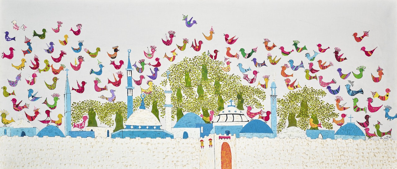 UNTITLED (BIRDS OF JERUSALEM) by Jumana El Husseini