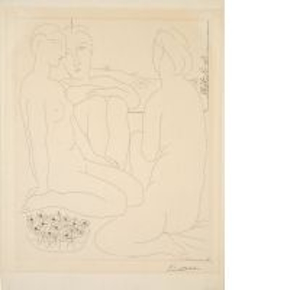 Three naked women near a window by Pablo Picasso