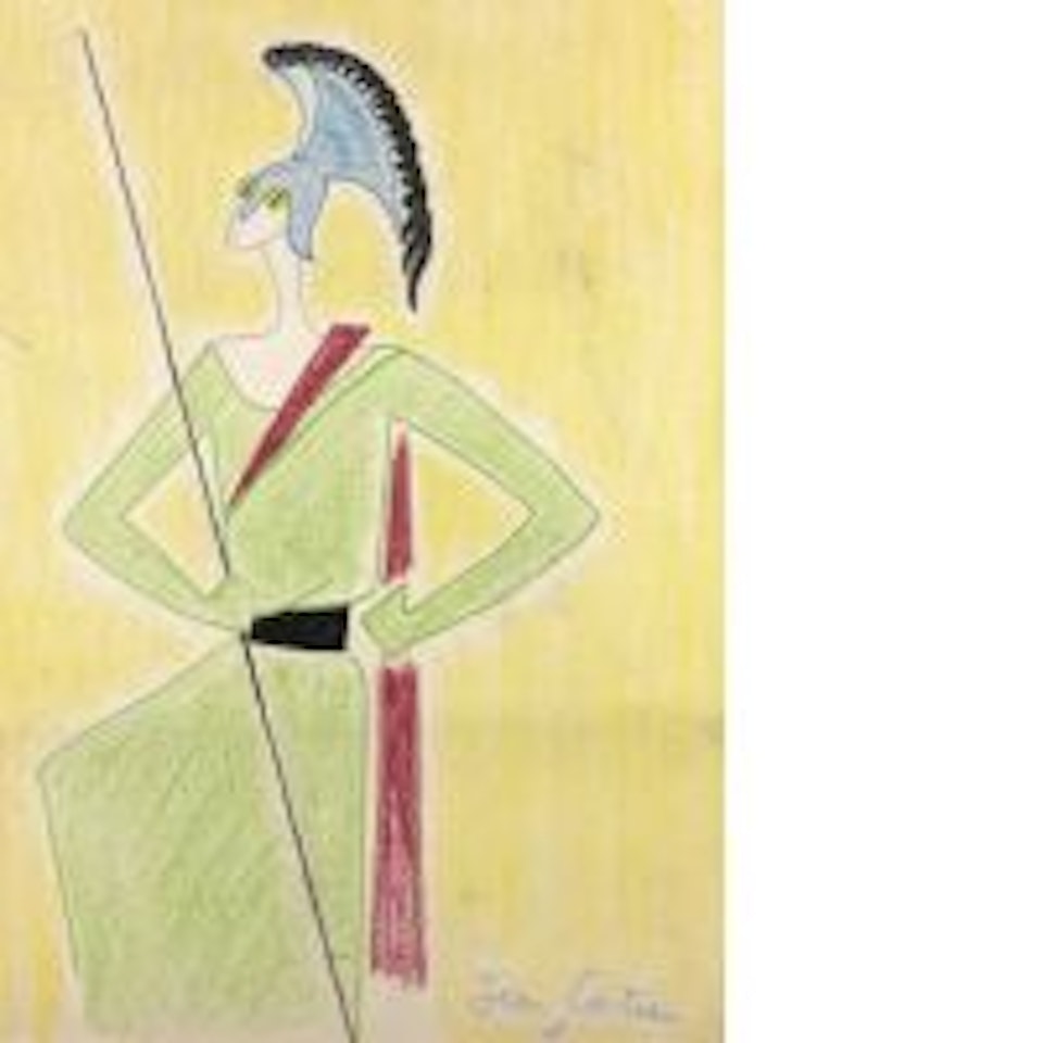 Soldier, study for the testament of Orpheus by Jean Cocteau