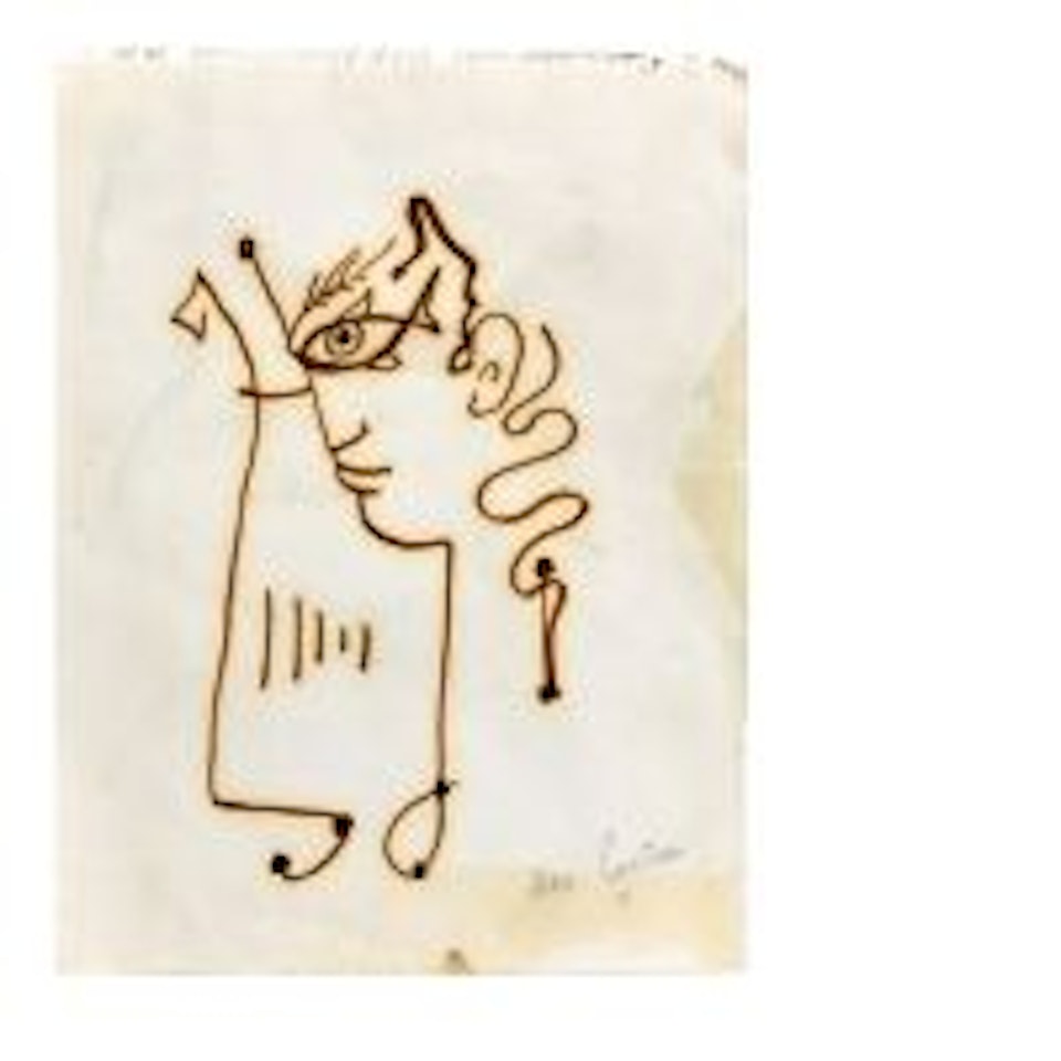 Profile of Orpheus in the Lyre by Jean Cocteau
