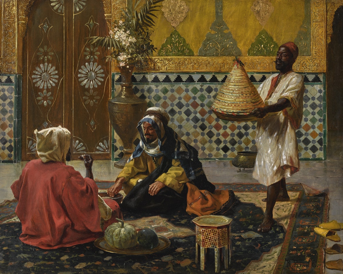 AN AFTERNOON REPAST by Rudolf Ernst