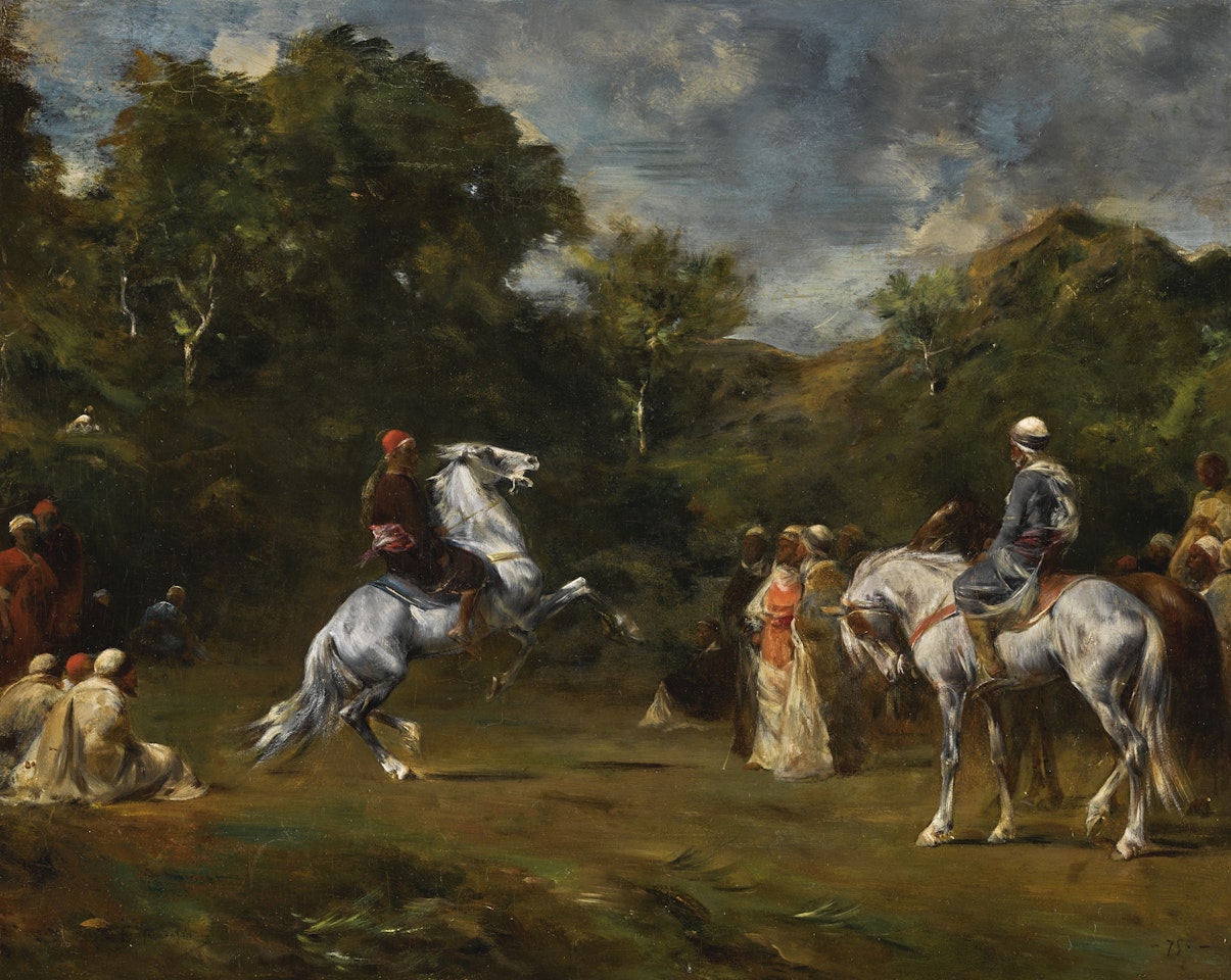 THE HORSE FAIR by Eugene Fromentin