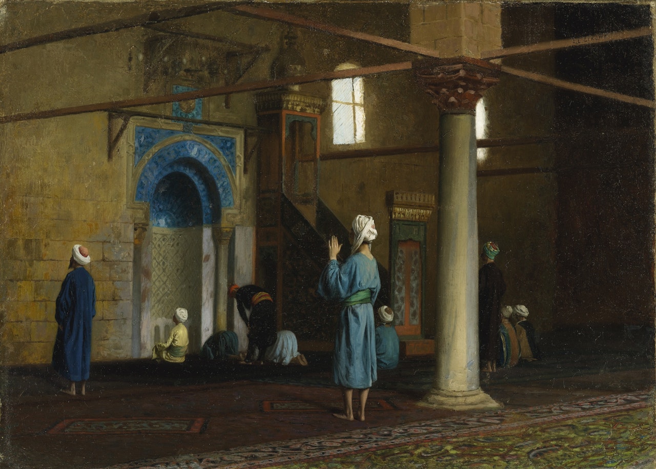AT PRAYER, CAIRO by Jean Léon Gérome