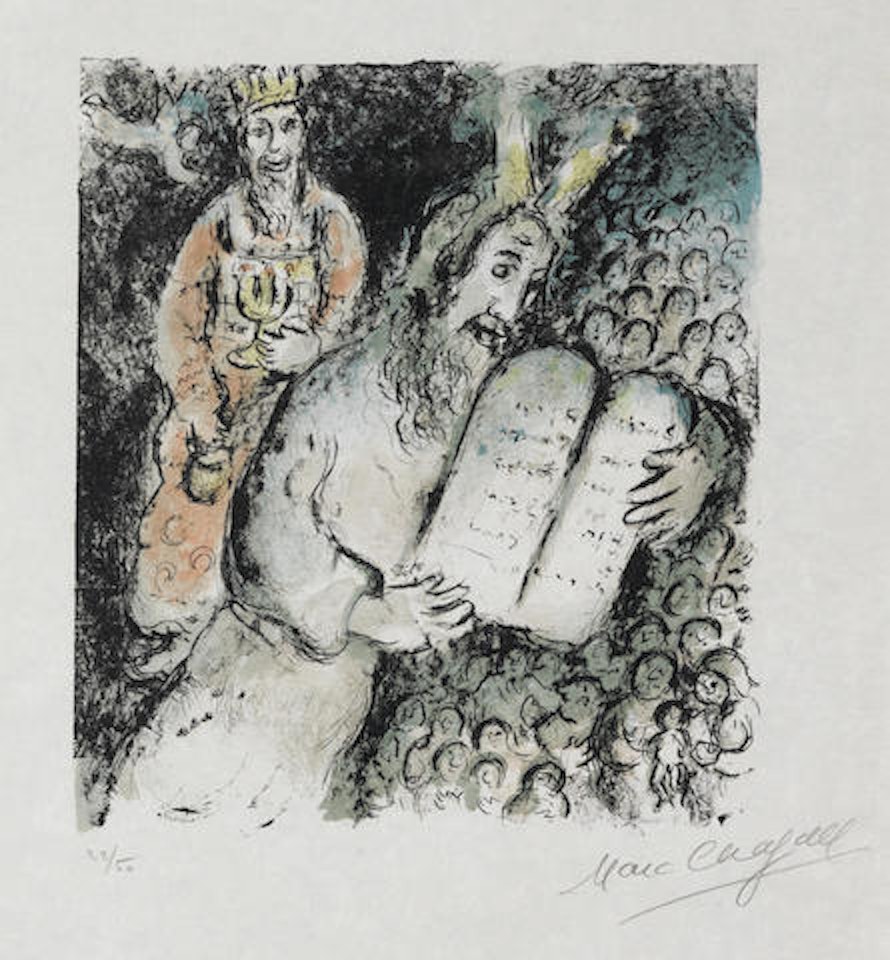 Moses and Aaron by Marc Chagall