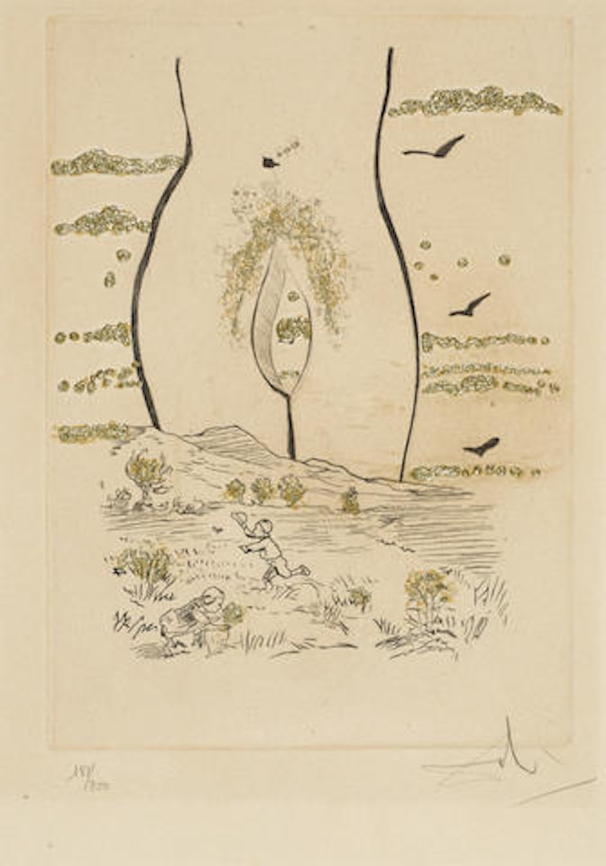 Les Amoures Jaunes by Salvador Dali