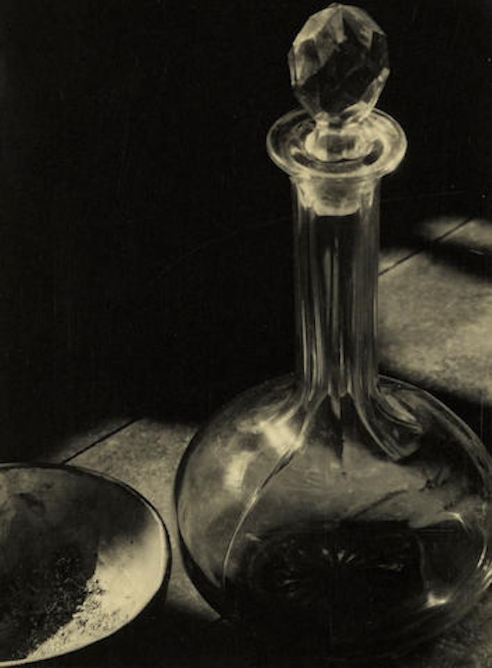 Untitled (Glass, Decanter, and Bowl) by Ansel Adams