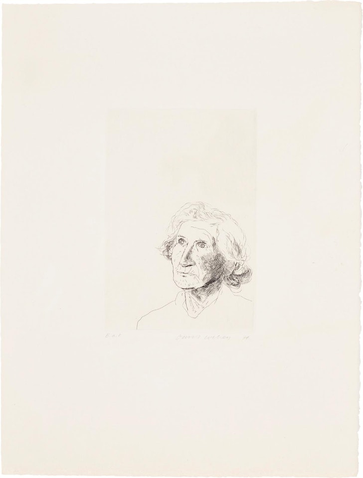 My Mother Today: as a Study for Félicité in "A Simple Heart" of Gustave Flaubert by David Hockney