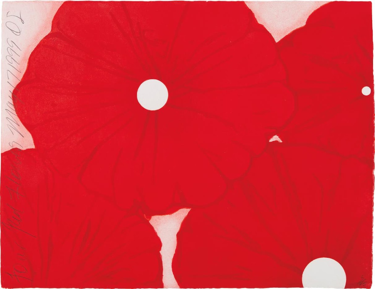 Four Red Flowers, May 17, 1999 by Donald Sultan