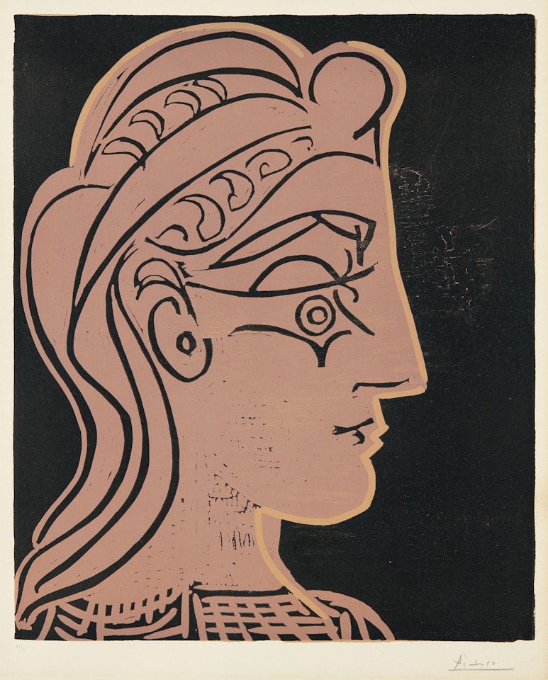 Tête de femme (de profil) (Head of a Woman - in Profile) by Pablo Picasso