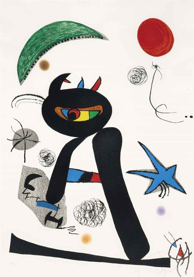 Barbare dans la neige by Joan Miró