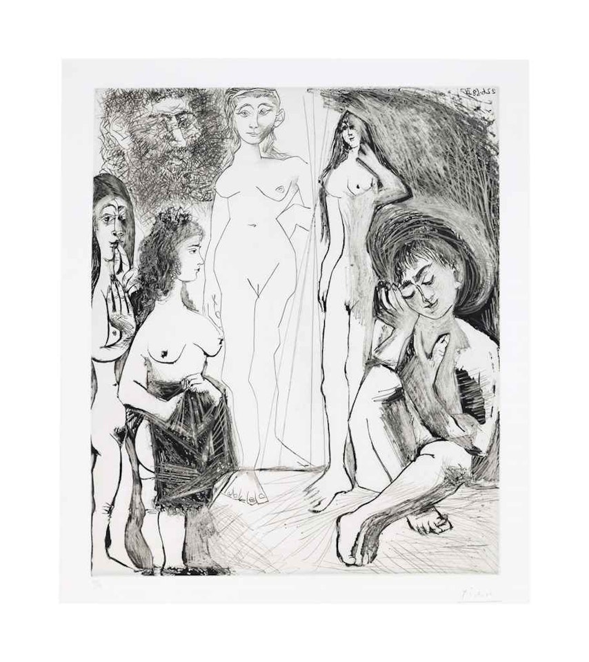 Jeune garçon rêvant: les femmes!, from La Série 347 by Pablo Picasso