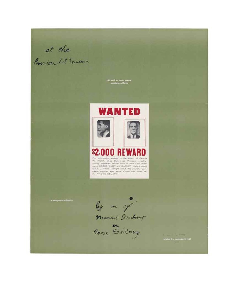A Poster Within a Poster by Marcel Duchamp
