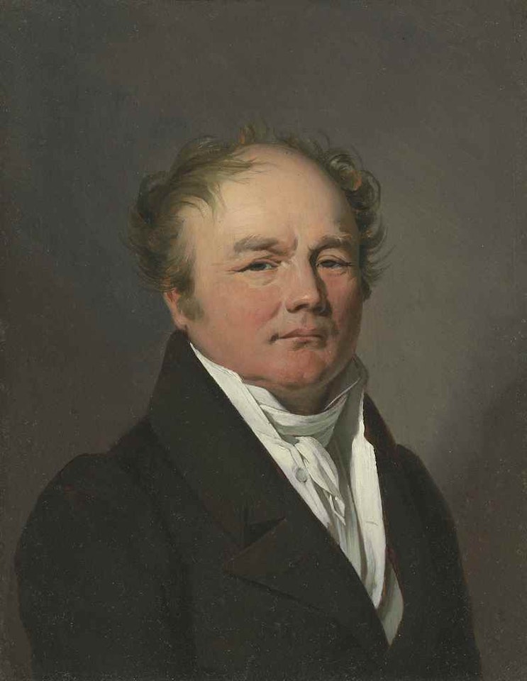 Portrait of a gentleman, bust-length by Louis-Leopold Boilly