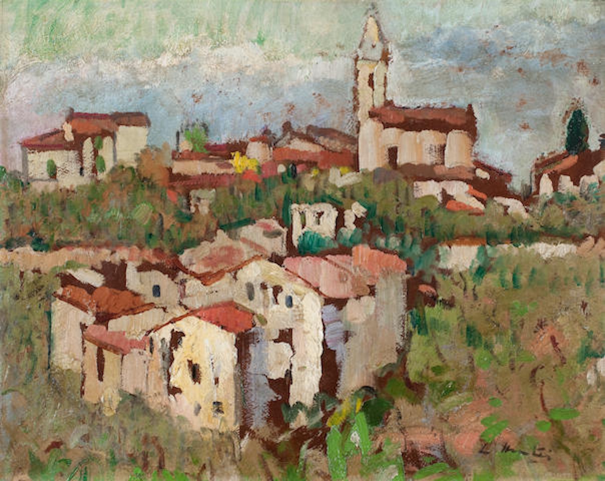 Hill Town, Cote d'Azur by George Leslie Hunter