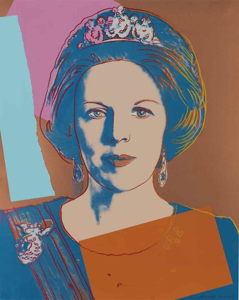 Queen Beatrix of the Netherlands, from Reigning Queens by Andy Warhol