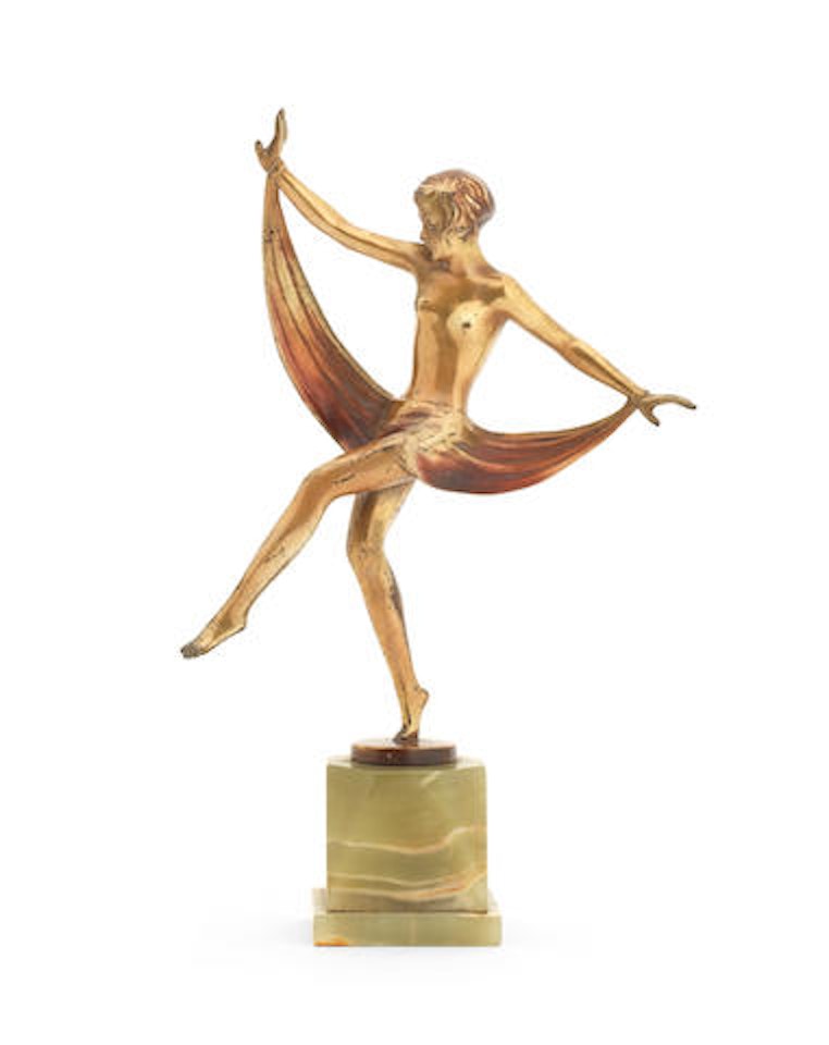 Figure of a Scarf Dancer  by Josef Lorenzl